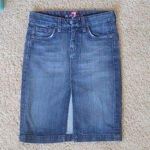 Seven for all mankind denim skirt 24